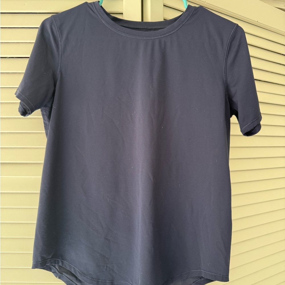 Lululemon swiftly tech short sleeve shirt dark blue size 6